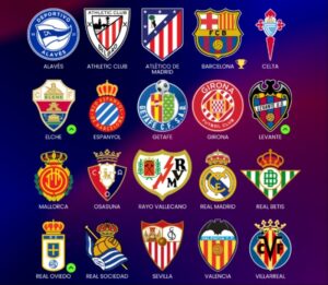La Liga có tổng cộng 38 vòng đấu mỗi mùa, với 20 đội bóng thi đấu theo thể thức sân nhà và sân khách. 