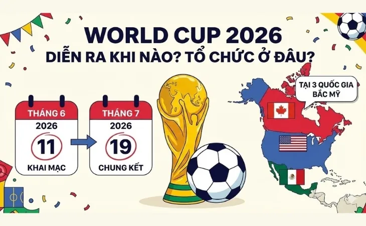 World Cup 2026 diễn ra khi nào